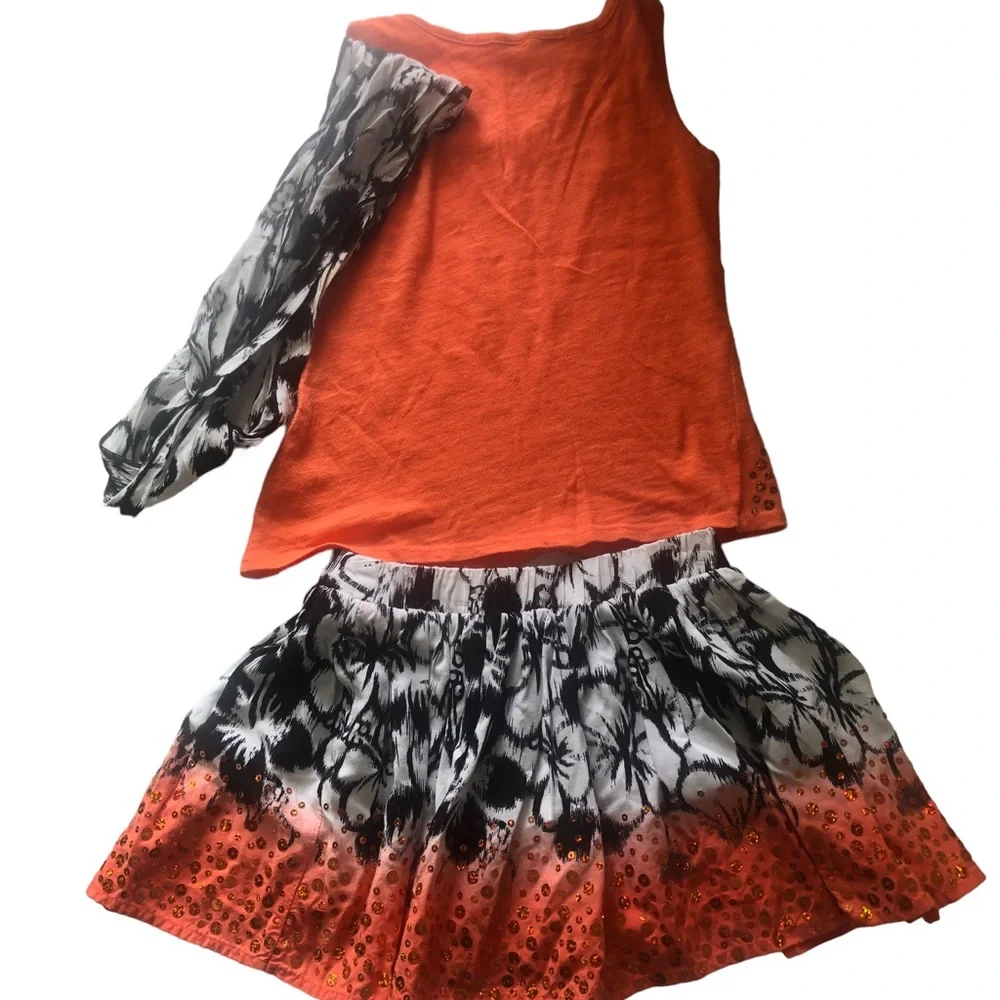 Justice girls orange
